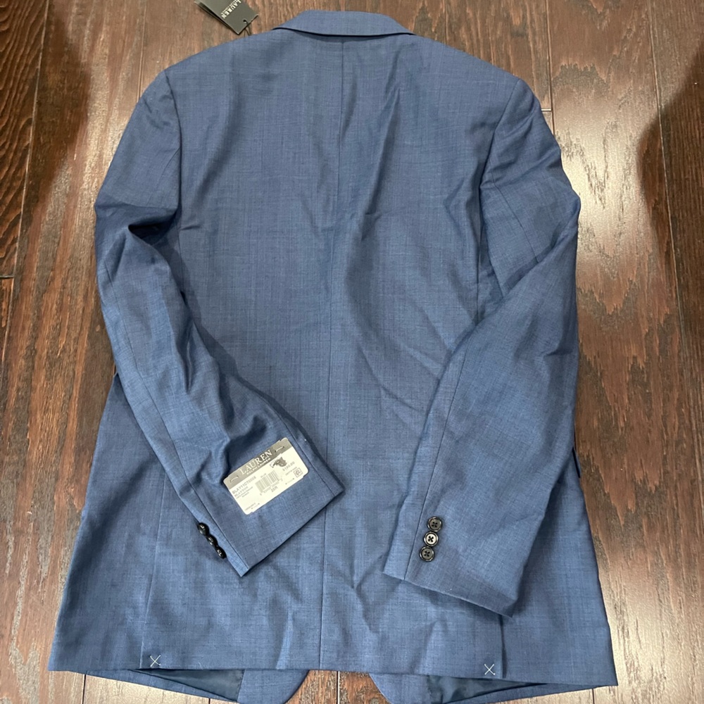 Lauren Ralph Lauren Blayton Blue Plaid Big Boy Suit Blazer Jacket Size 20R NEW - Picture 5 of 7
